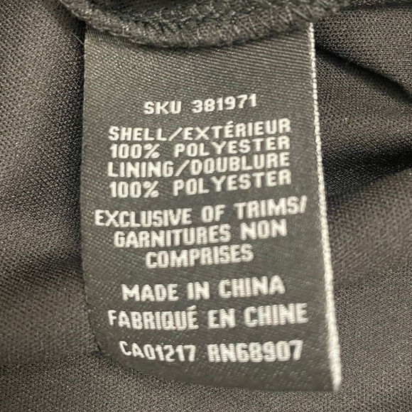 Elegant Sleeveless Black Floral Blouse Lined Ruched High Neck Back Zipper Sz XS - Picture 3 of 11